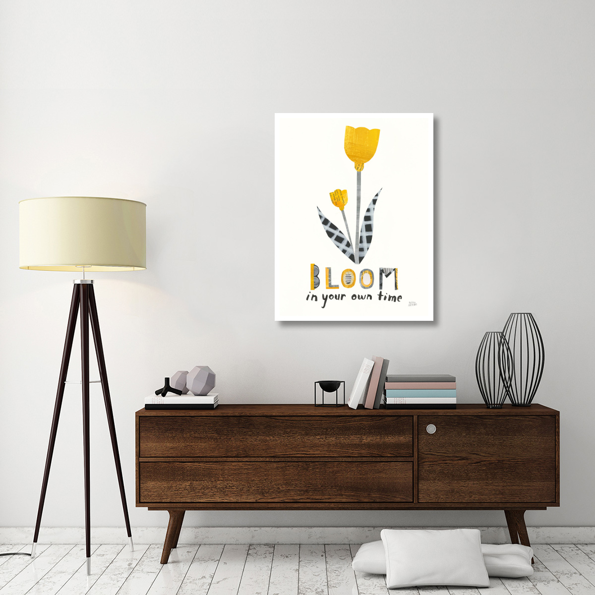Bloom Boldly IV -Paper Art-32&quotx42"