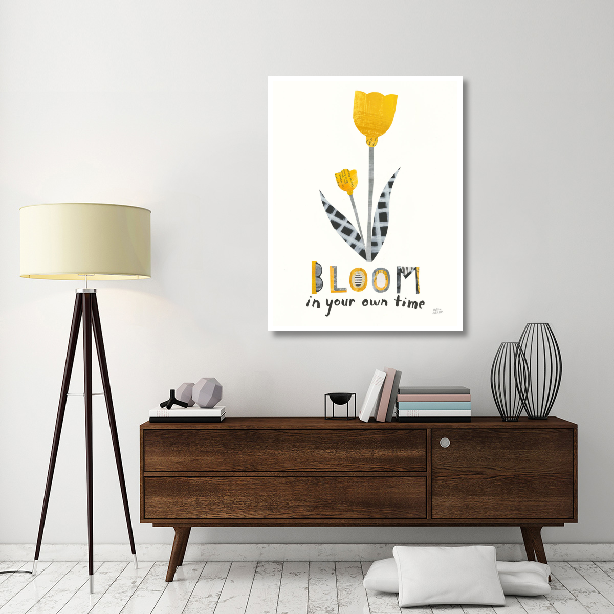 Bloom Boldly IV -Paper Art-38&quotx50"