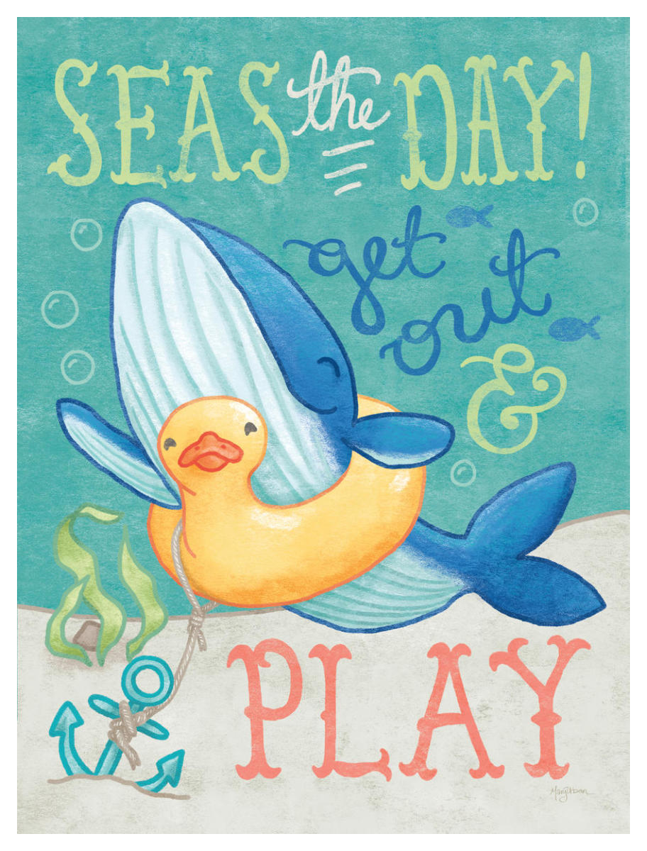 Ocean Friends V -Paper Art-38"x50"