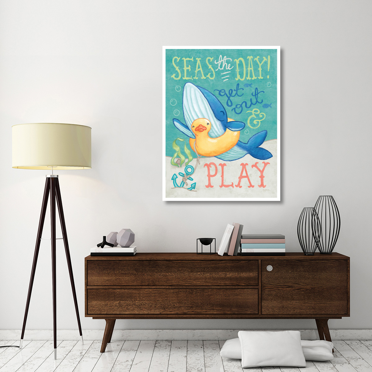 Ocean Friends V -Paper Art-38&quotx50"