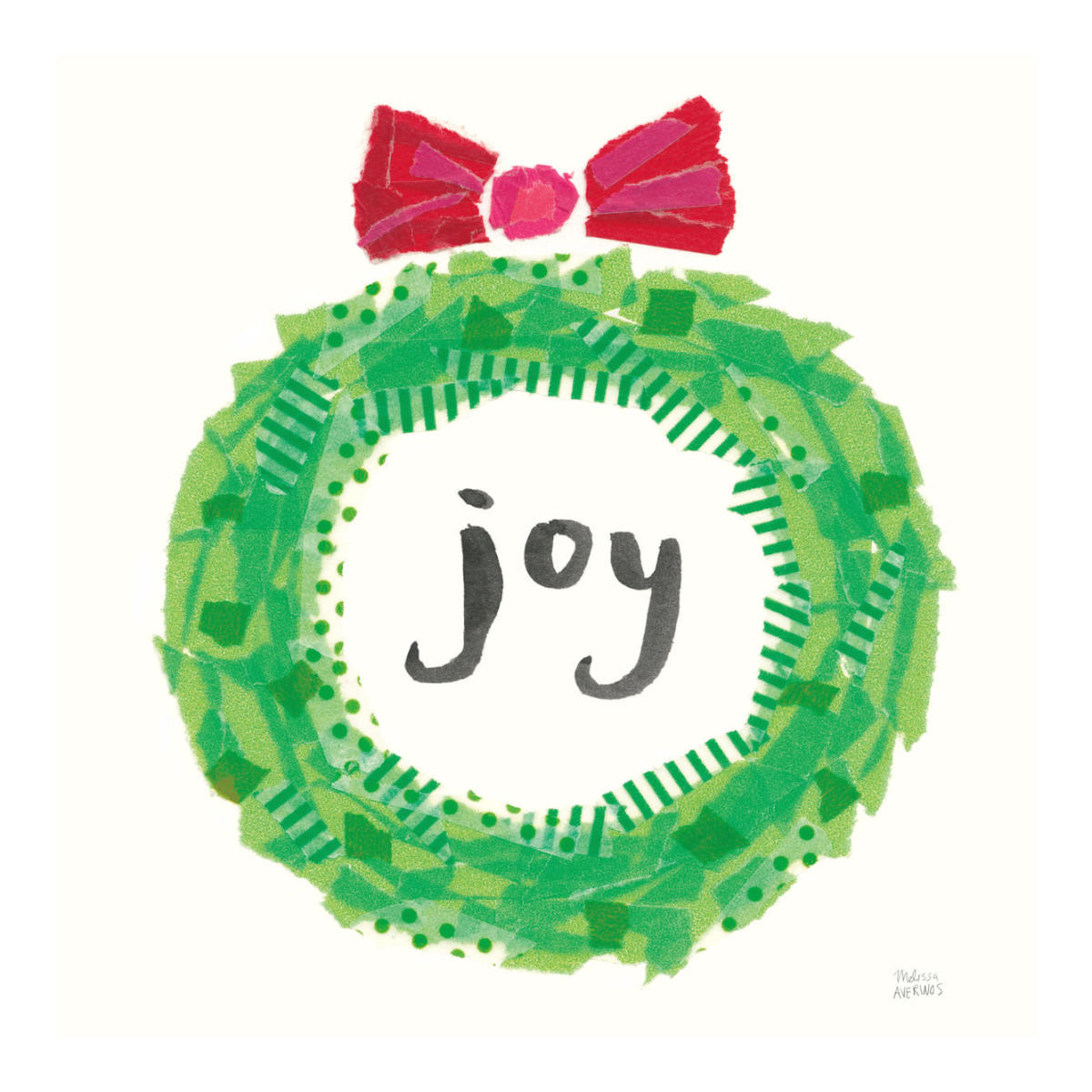 Joyful Season IV -Paper Art-20"x20"