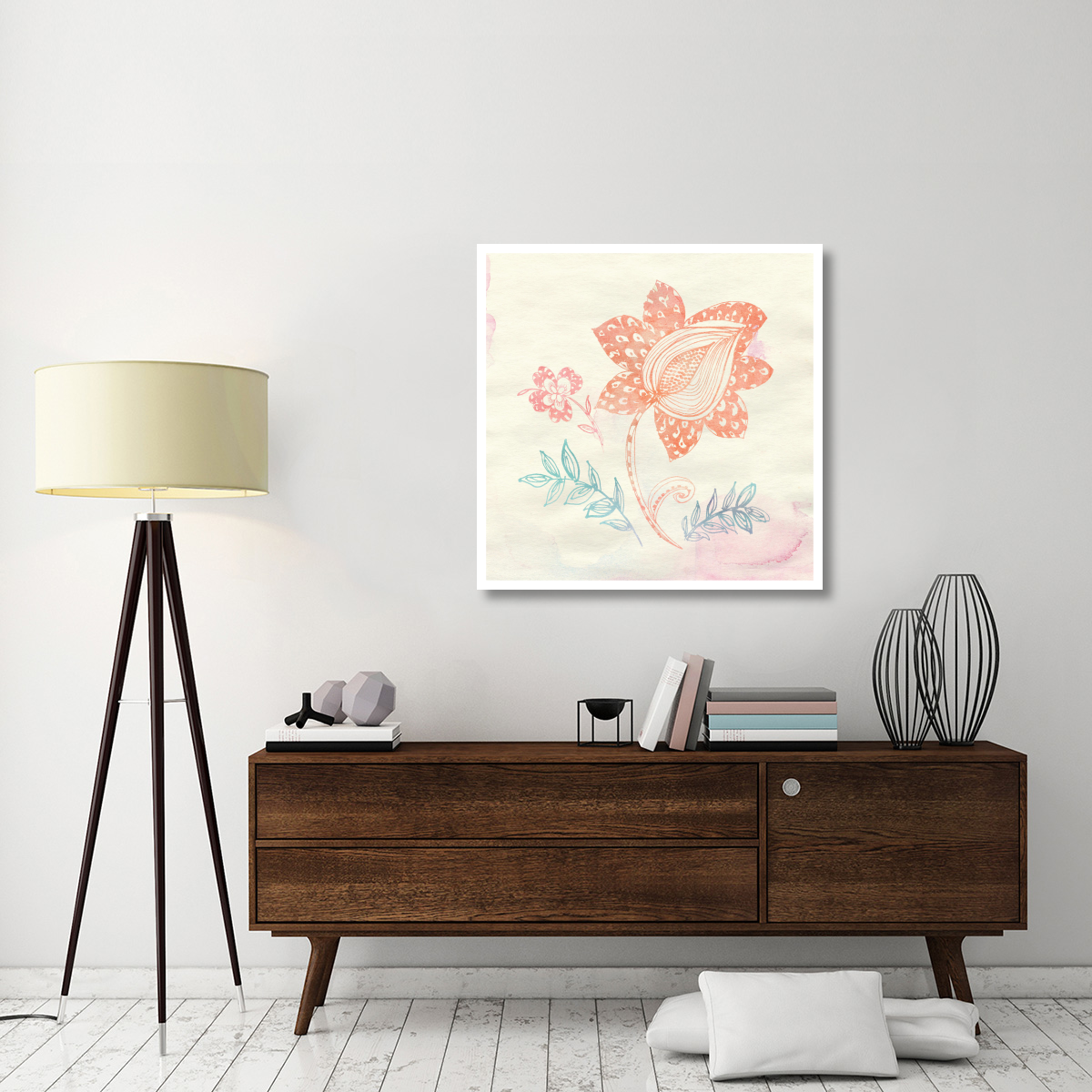 Eastern Boho I -Paper Art-38&quotx38"