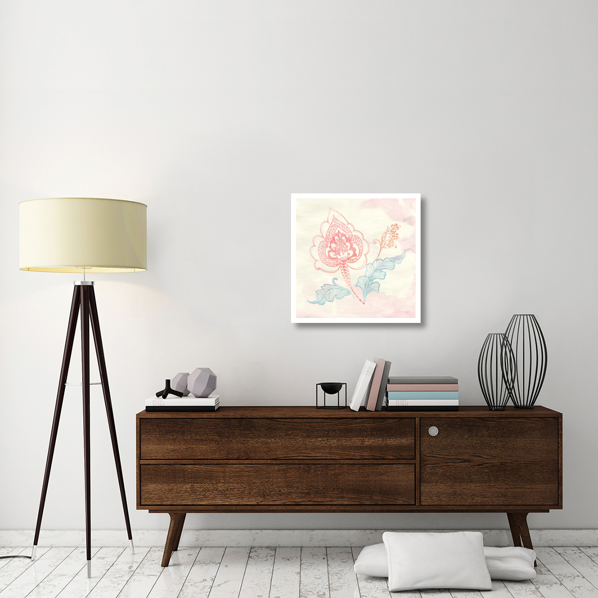 Eastern Boho II -Paper Art-26&quotx26"