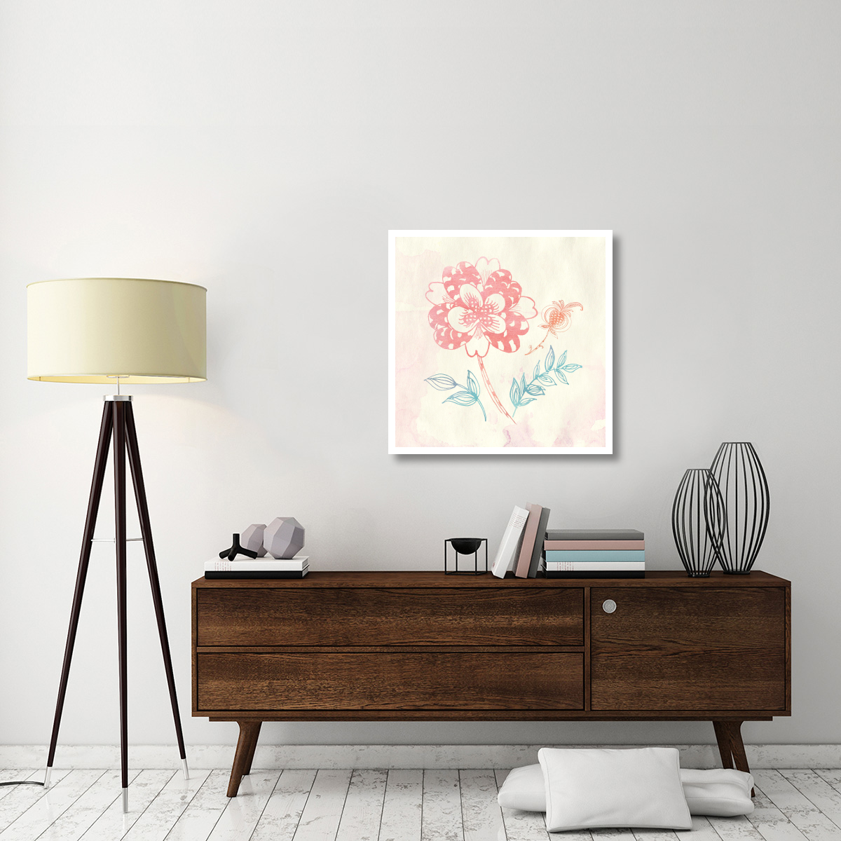 Eastern Boho III -Paper Art-32&quotx32"