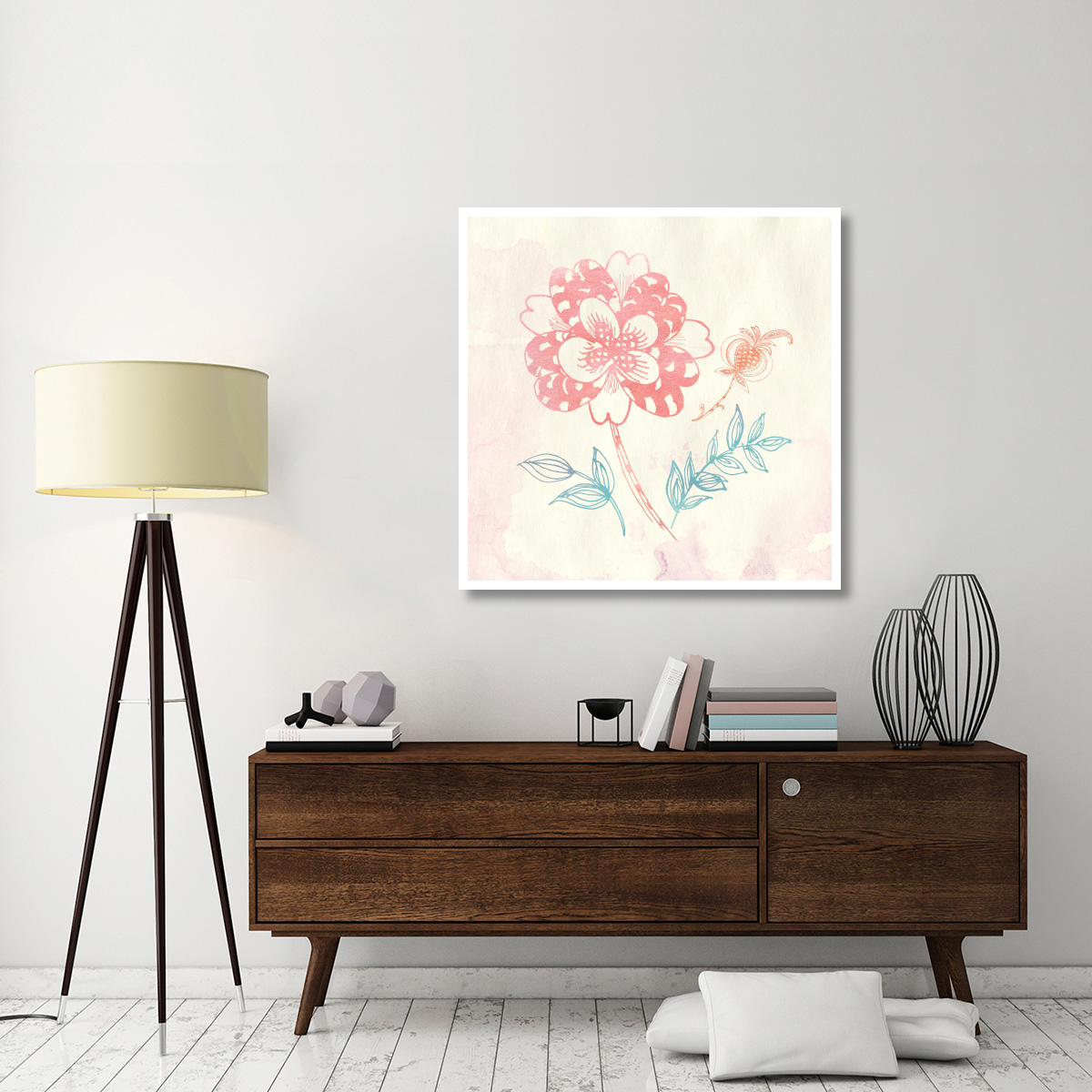 Eastern Boho III -Paper Art-42&quotx42"