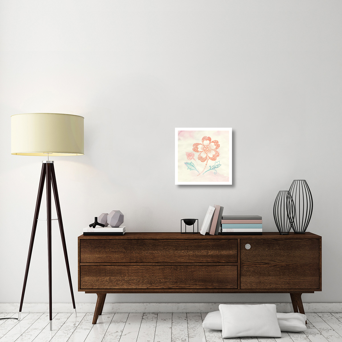 Eastern Boho IV -Paper Art-20&quotx20"