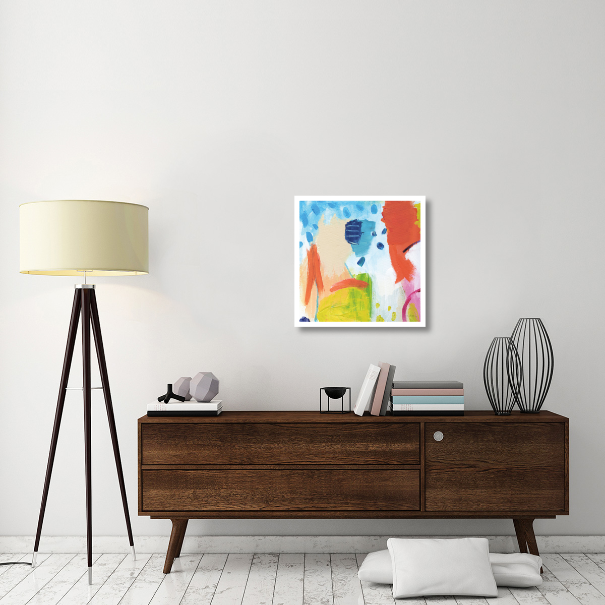 Cheerful I -Paper Art-26&quotx26"