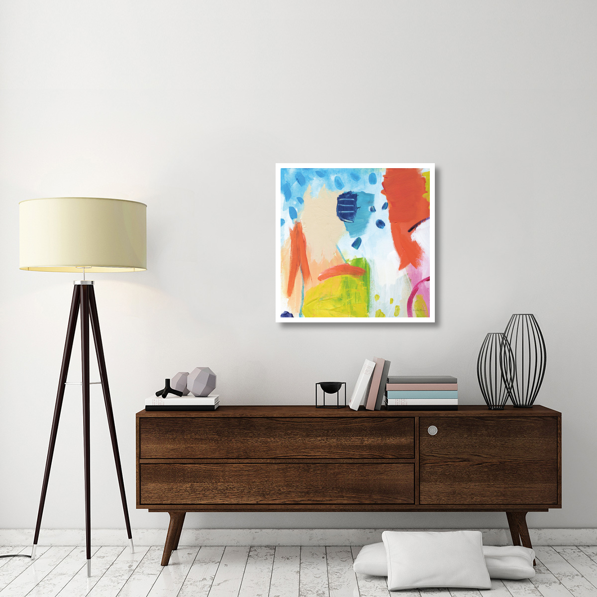 Cheerful I -Paper Art-32&quotx32"