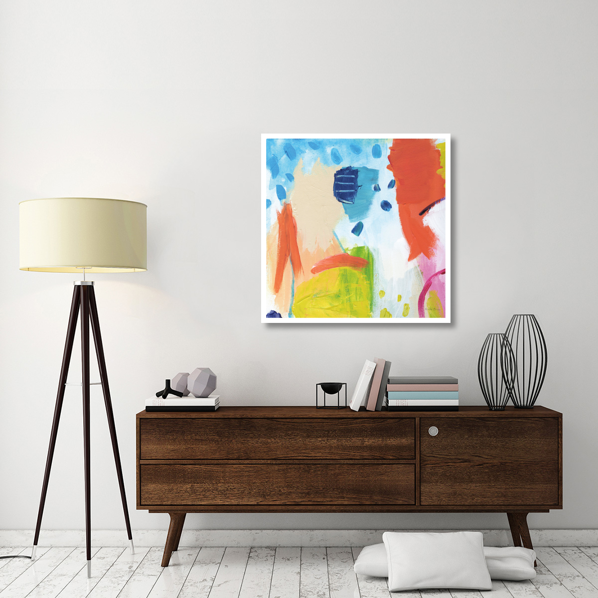 Cheerful I -Paper Art-38&quotx38"