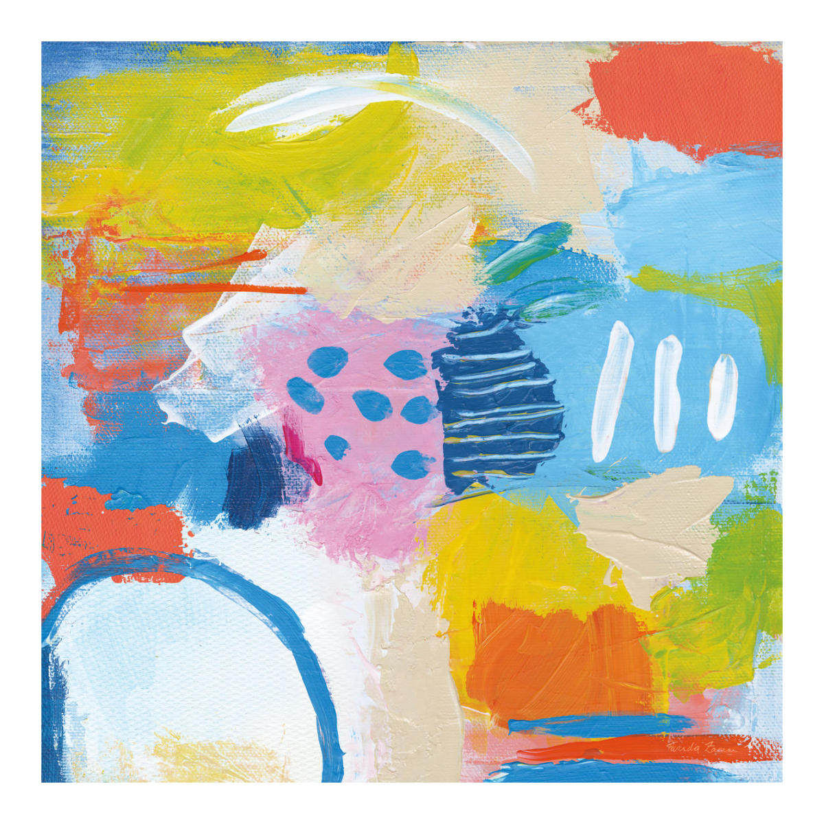 Cheerful II -Paper Art-20"x20"
