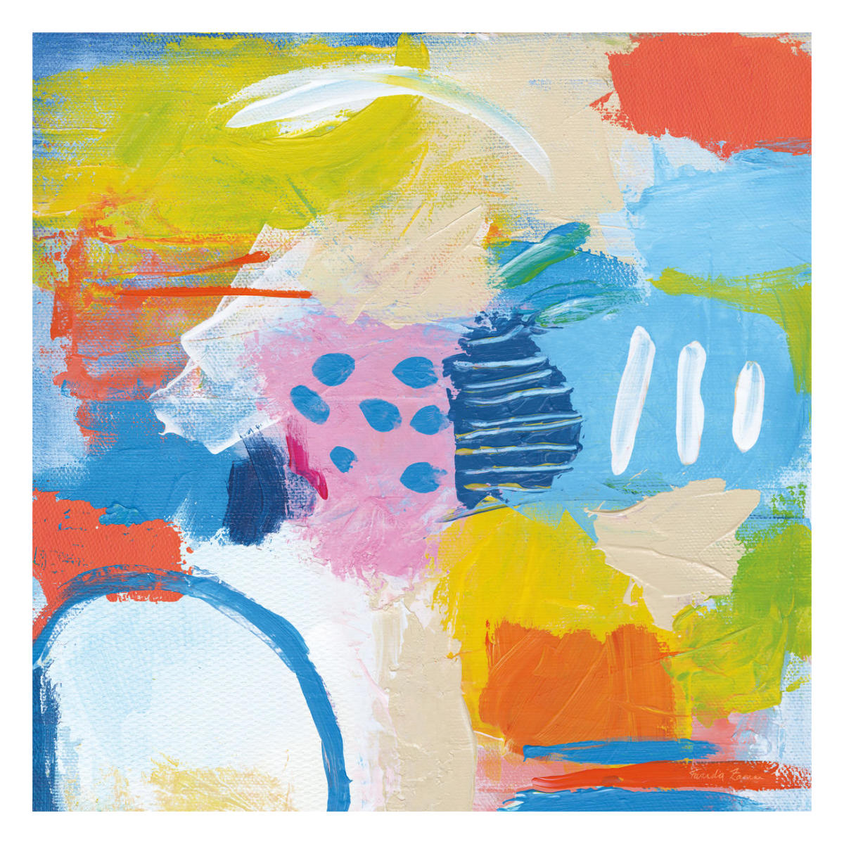 Cheerful II -Paper Art-26"x26"