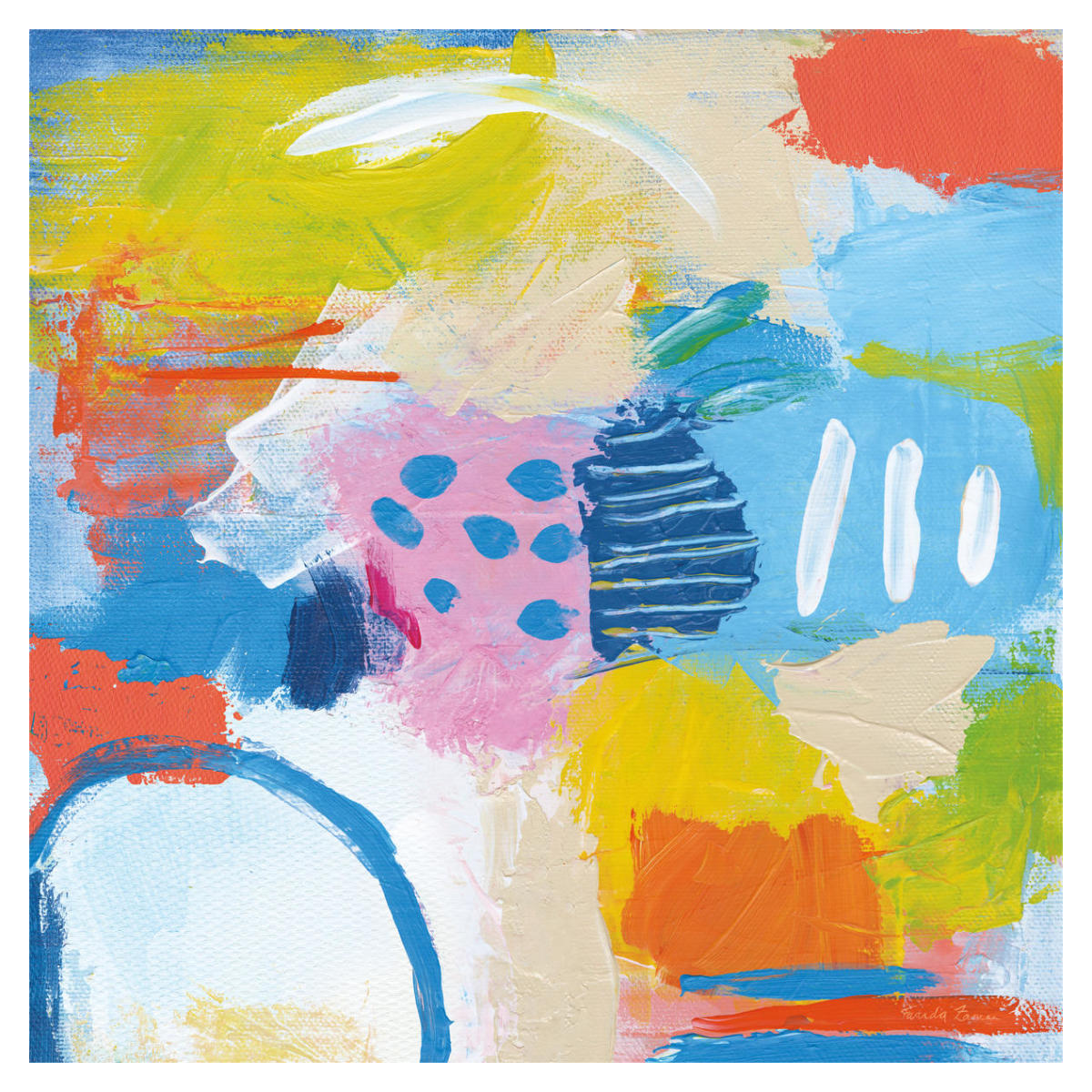 Cheerful II -Paper Art-38"x38"