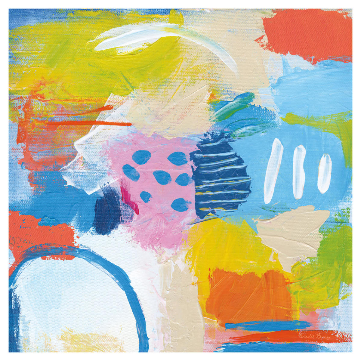 Cheerful II -Paper Art-42"x42"