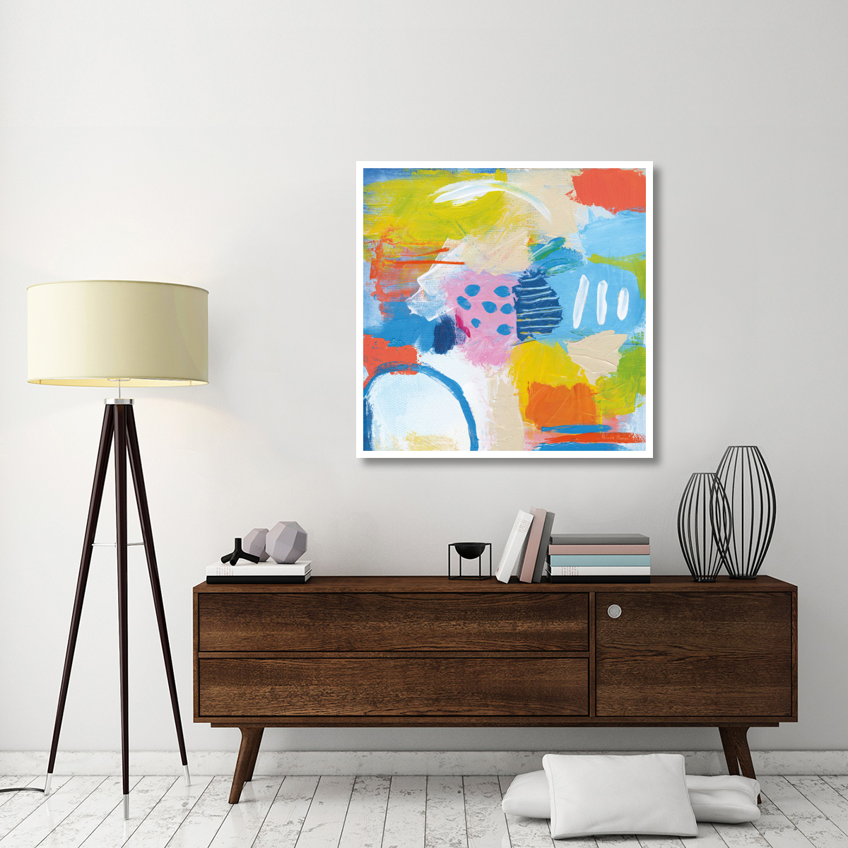 Cheerful II -Paper Art-42&quotx42"