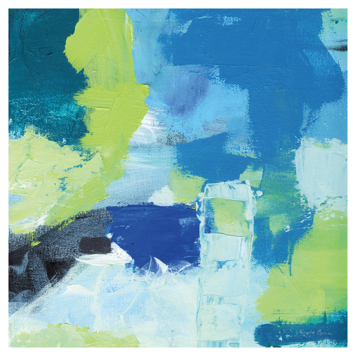 Mountain Reflection II -Paper Art-42"x42"