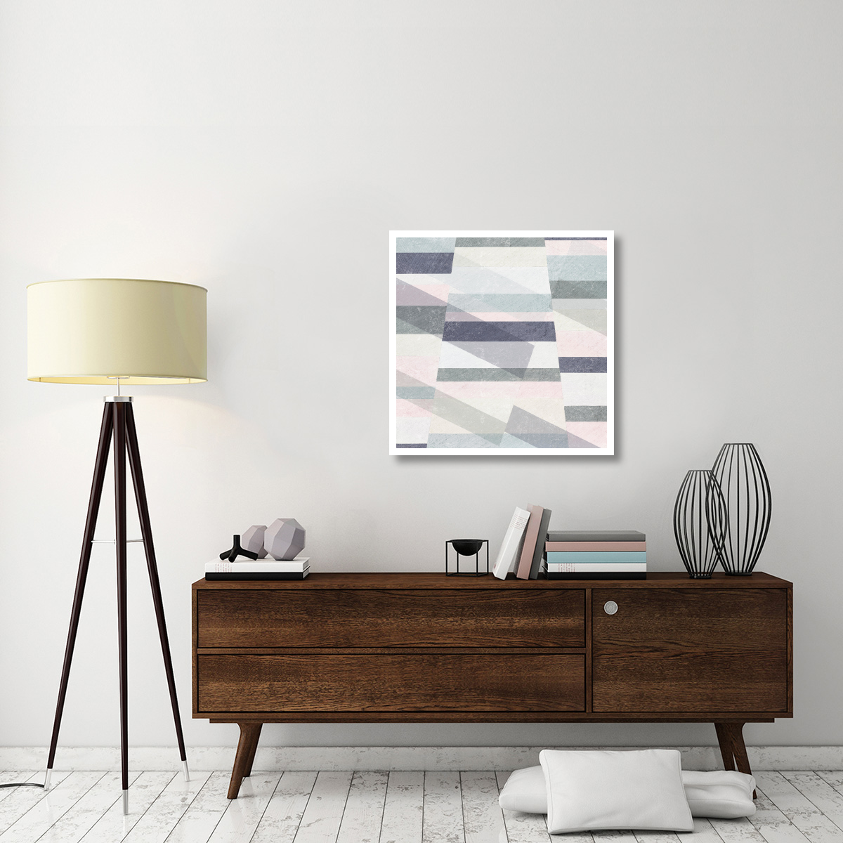 Pastel Reflections II -Paper Art-32&quotx32"